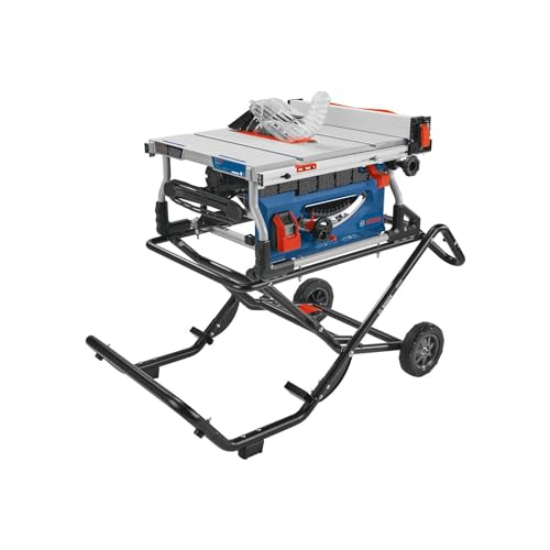 BOSCH 10" Jobsite Table Saw with Wheeled Stand