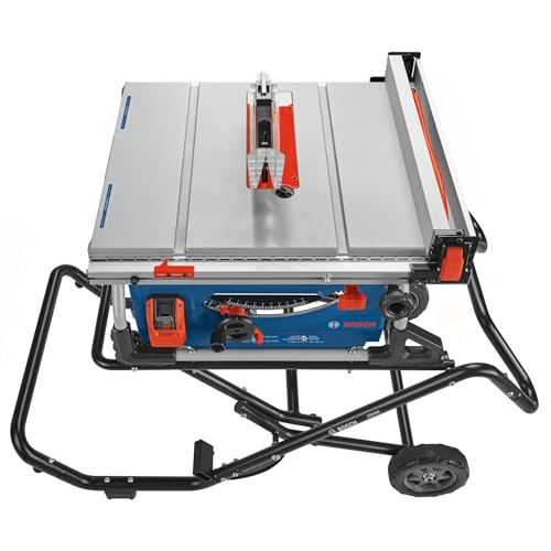 BOSCH 10" Jobsite Table Saw with Wheeled Stand
