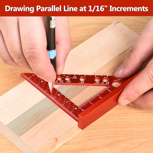 Mini Carpenter Square with 0.7mm Mechanical Pencil