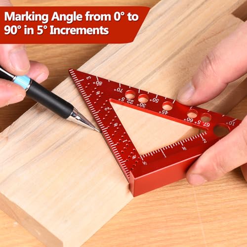 Mini Carpenter Square with 0.7mm Mechanical Pencil