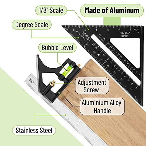 Mr. Pen Rafter and Combination Square Tool Set