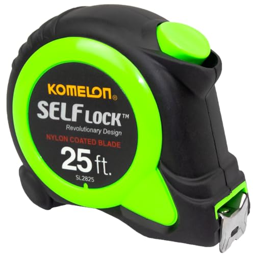 Komelon 25-Foot Self-Locking Power Tape Measure