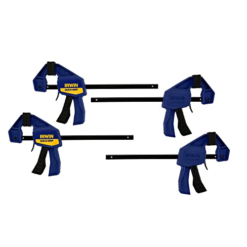 IRWIN Quick-Grip Mini Bar Clamps, 6-Inch, 4-Pack