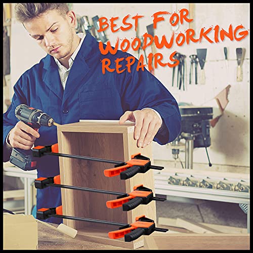 6-Pack Wood Clamps Set for Easy Woodworking