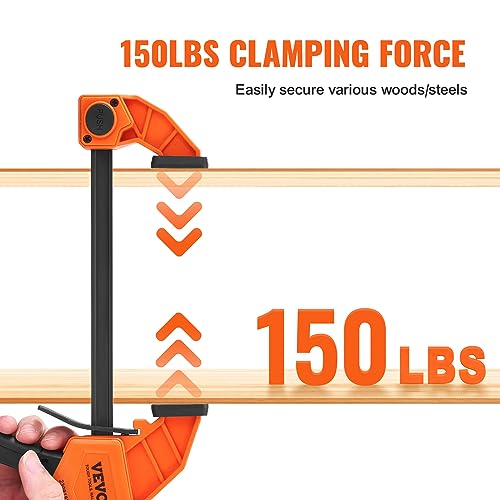 VEVOR One-Handed Bar Clamps Set for Woodworking