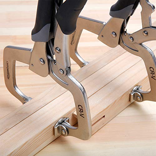 Amazon Basics 28 cm Metal Clamps, 2-Pack