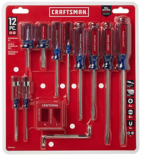 12-Piece CRAFTSMAN Screwdriver Set with Acetate Handles