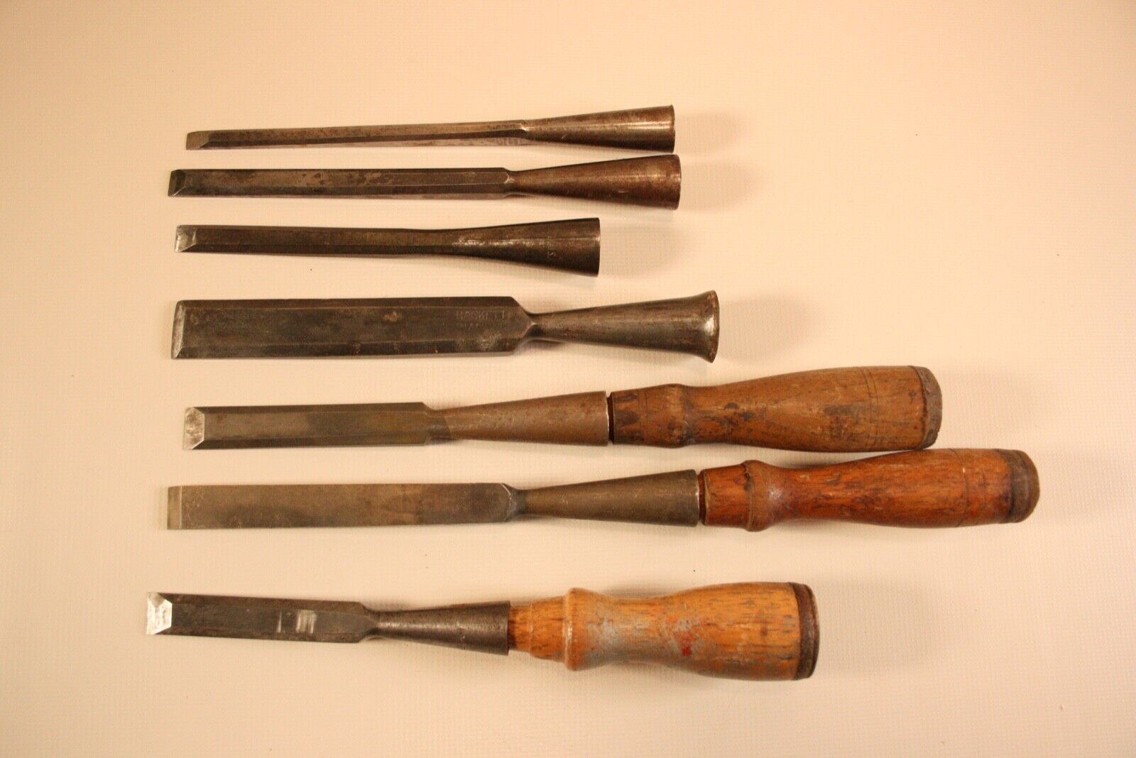 Set of Seven Premium Woodworking Chisels