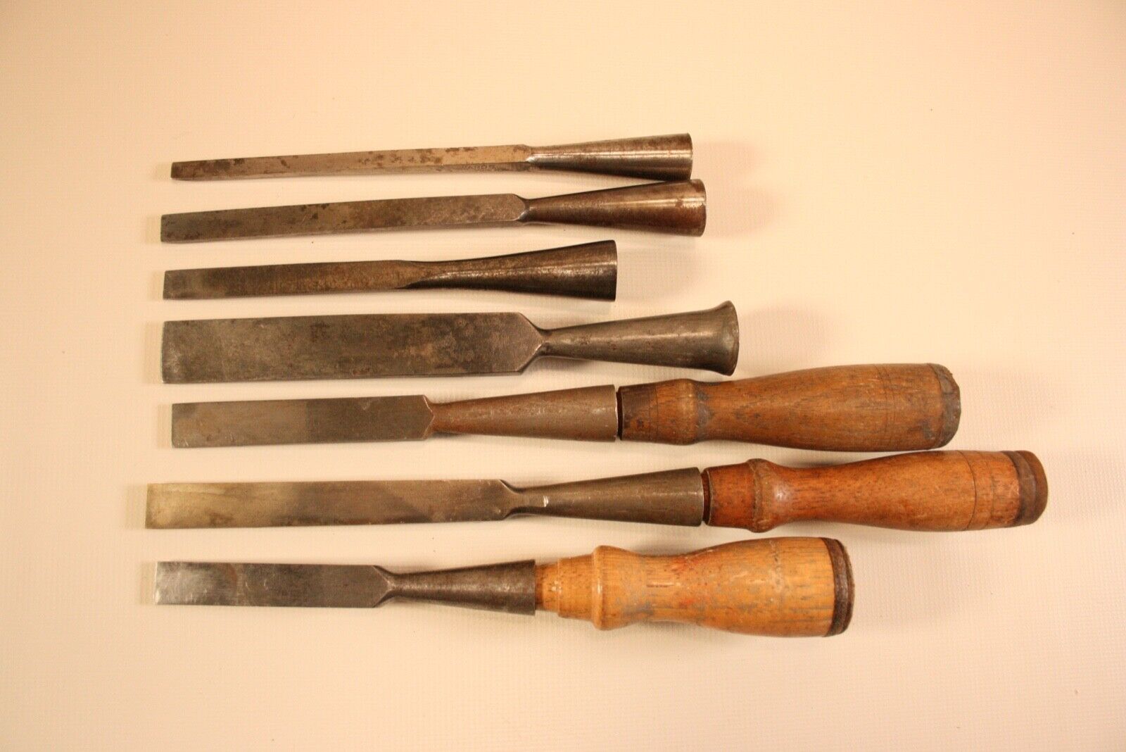 Set of Seven Premium Woodworking Chisels