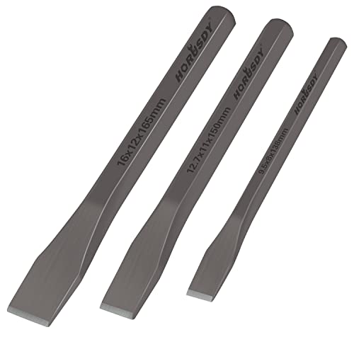 HORUSDY Heavy Duty Cold Chisel Set, 3 Pieces
