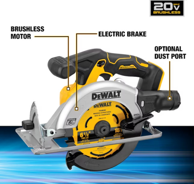 DeWalt 20V Cordless Circular Saw DCS566