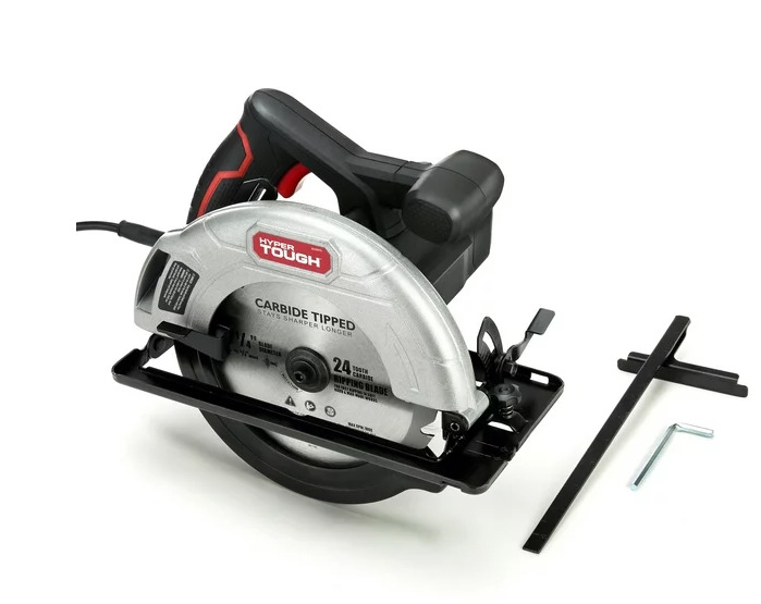 7-1/4 Inch Corded Circular Saw with Steel Shoe