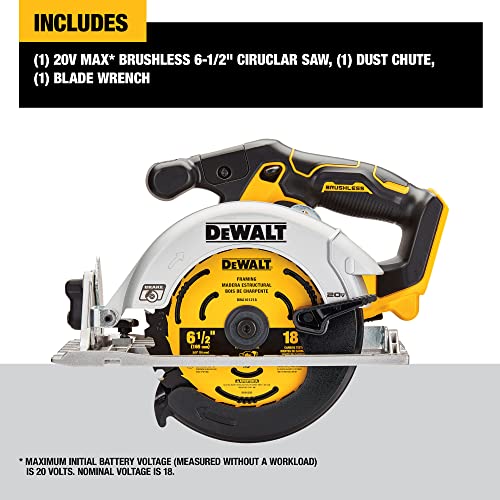 DEWALT 20V Max Cordless Circular Saw 16.5cm