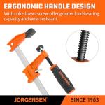 JORGENSEN 4-Pack Steel Bar Clamps, 6"/12