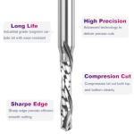 SpeTool 5PCS Compression Router Bit Set, 3/16