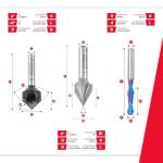 Amana Tool 8-Pc CNC Router Bit Set