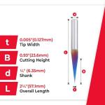 Amana Tool Spektra Solid Carbide Engraving Bit