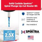 Amana Tool Spektra Carbide Spiral Plunge Router Bit