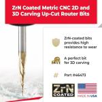 Amana Tool 6.2° Tapered Ball Nose Router Bit