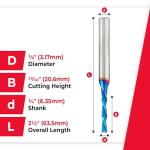 Amana Tool Spektra Carbide Spiral Plunge Router Bit
