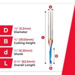 Amana Tool Spektra 1/4" Up-Cut CNC Router Bit