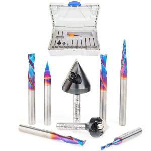 Amana Tool 8-Pc CNC Router Bit Set