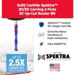 Amana Tool CNC Spektra Spiral Router Bit 1/4"x3