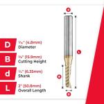 Amana Tool Single Flute Up-Cut Router Bit 2