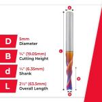 Amana Tool Down-Cut Spiral Router Bit 5mm