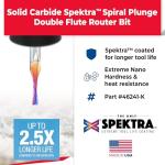 Amana Tool Spektra Solid Carbide Spiral Router Bit