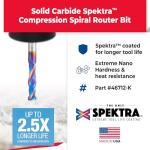 Amana Tool Spektra CNC Mortise Router Bit 1/4