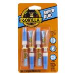 Gorilla Super Glue - 4 Clear 3g Tubes