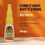 Gorilla Super Glue with Brush and Nozzle, 12g