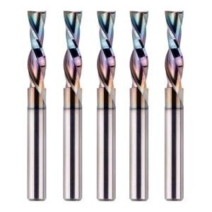 SpeTool 5-Piece Downcut Spiral Router Bit Set