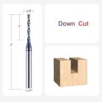 SpeTool 1/8" Downcut Router Bit with 1/4" Shank
