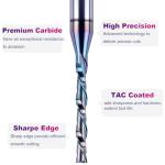 SpeTool 1/8" Downcut Router Bit with 1/4" Shank