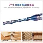 SpeTool 1/8" Downcut Router Bit with 1/4" Shank