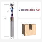 SpeTool 2-Piece Solid Carbide Router Bit Set