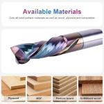 SpeTool 2-Piece Solid Carbide Router Bit Set