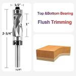 SpeTool 1/2" Carbide Flush Trim Router Bit