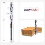 SpeTool 1/4 Inch Downcut Spiral Router Bit