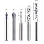 SpeTool 5-Piece CNC Router Bit Set for Woodworking