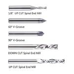 SpeTool 5-Piece CNC Router Bit Set for Woodworking