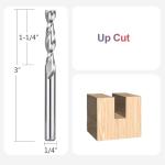 SpeTool 1/4 Inch UpCut Spiral Router Bits