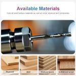 SpeTool 1/4 Inch UpCut Spiral Router Bits