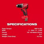 Milwaukee M18 Compact Brushless 1/2 Inch Drill