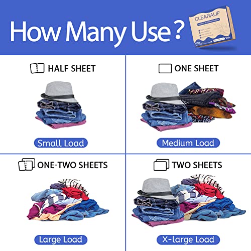 CLEARALIF Eco-Friendly Laundry Detergent Sheets - 160 Loads