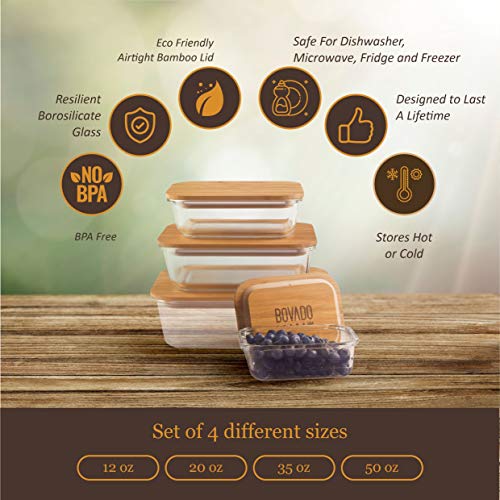 4 Eco-Friendly Glass Food Storage Containers