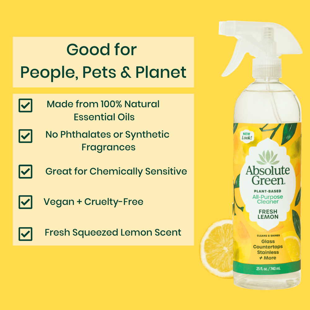 Natural Lemon All-Purpose Cleaner - Eco-Friendly & Non-Toxic