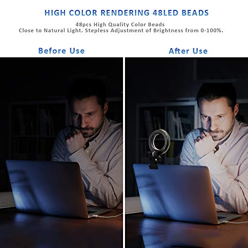 Cyezcor Clip-On Monitor Light for Streaming and Zoom